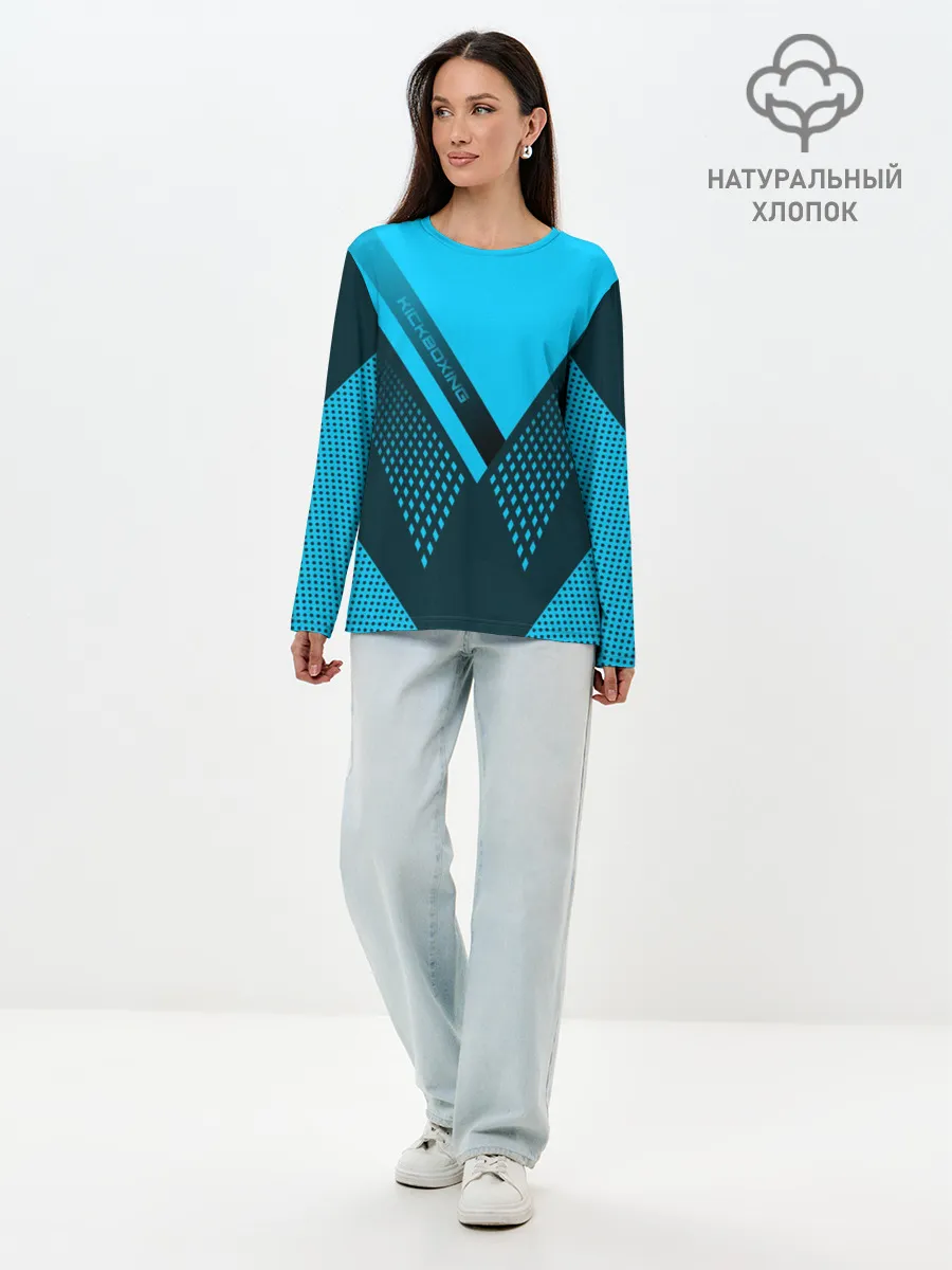 Лонгслив женский. Хлопок / Kickboxing