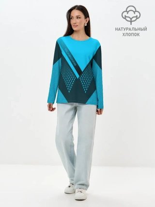 Лонгслив женский. Хлопок / Kickboxing