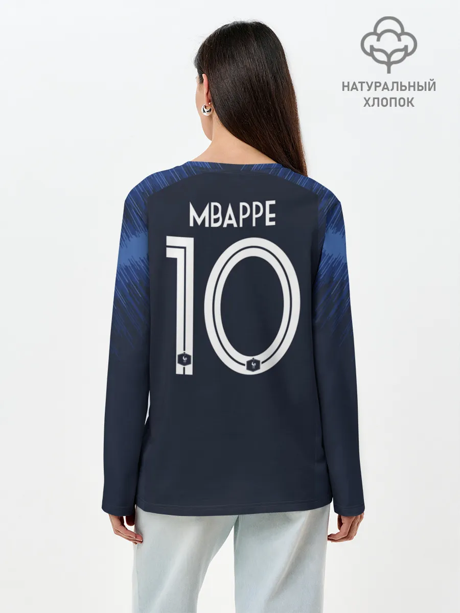 Лонгслив женский. Хлопок / Mbappe home WC 2018