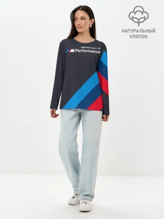 Лонгслив женский. Хлопок / BMW Performance