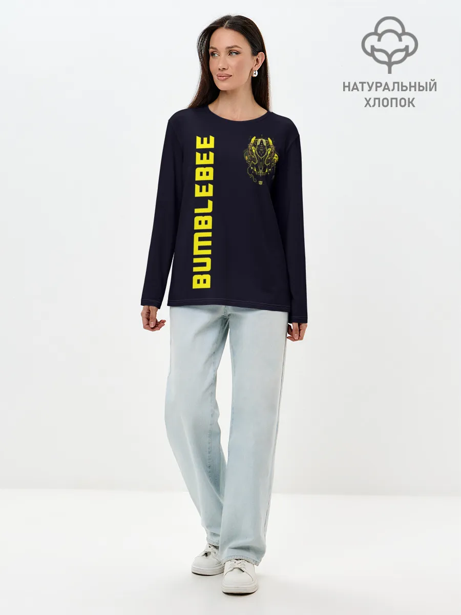 Лонгслив женский. Хлопок / Bumblebee