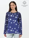 Лонгслив женский. Хлопок / Stars