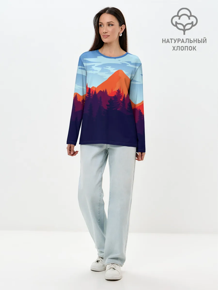 Лонгслив женский. Хлопок / Firewatch collection