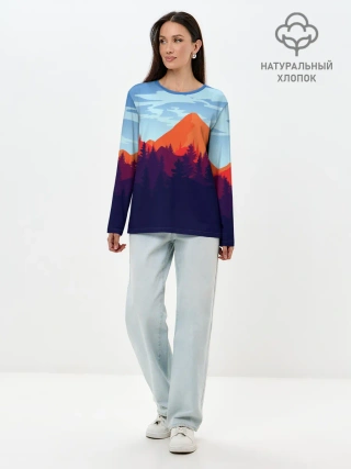 Лонгслив женский. Хлопок / Firewatch collection