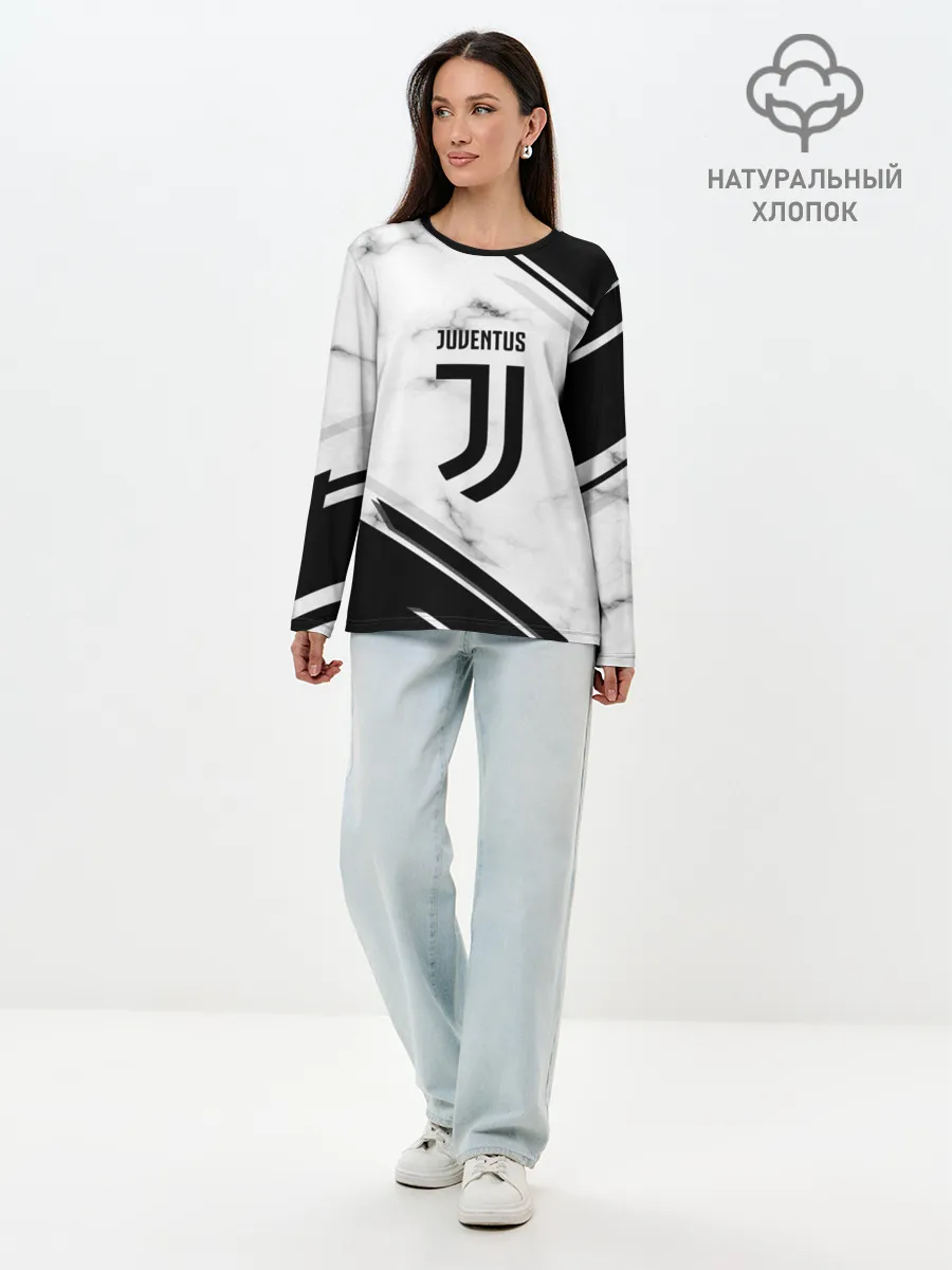 Лонгслив женский. Хлопок / Juventus