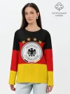 Лонгслив женский. Хлопок / Сборная Германии флаг