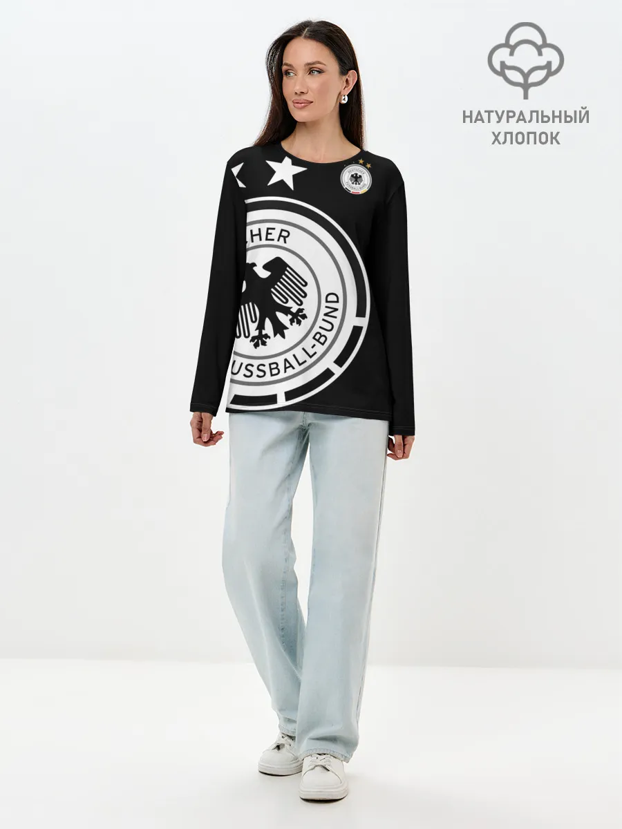 Лонгслив женский. Хлопок / Сборная Германии Exclusive