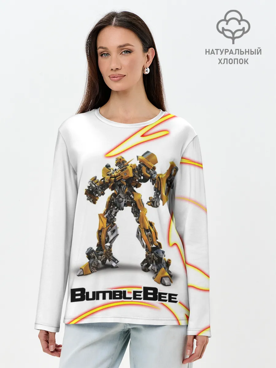 Лонгслив женский. Хлопок / Bumblebee