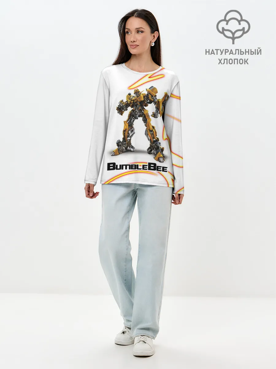 Лонгслив женский. Хлопок / Bumblebee