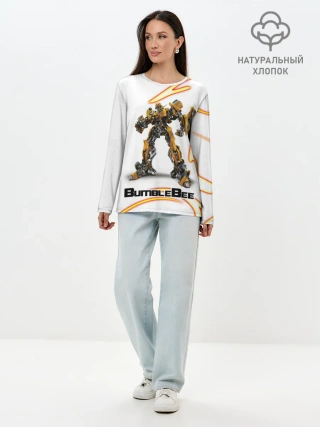 Лонгслив женский. Хлопок / Bumblebee