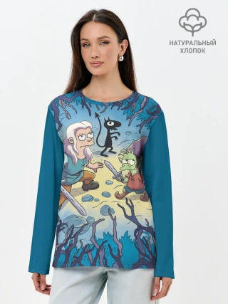 Лонгслив женский. Хлопок / Disenchantment