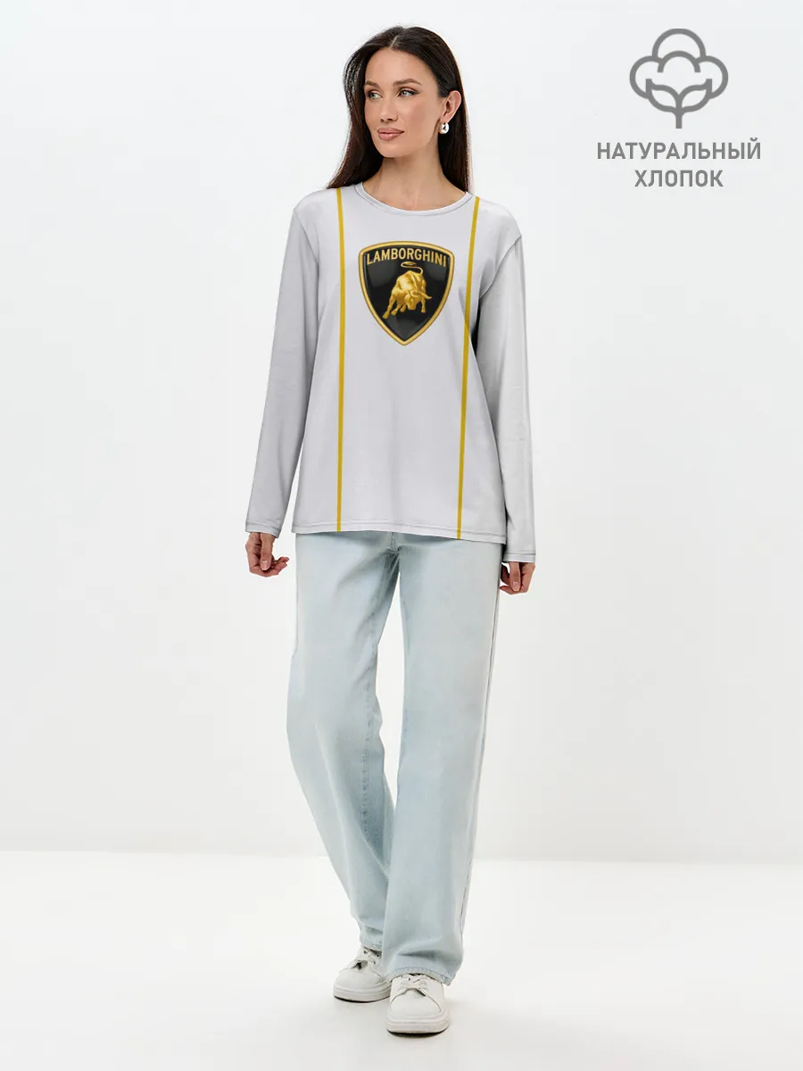Лонгслив женский. Хлопок / LAMBORGHINI.
