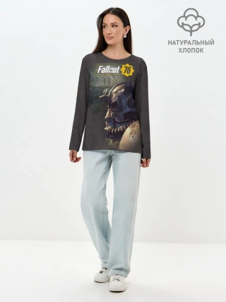 Лонгслив женский. Хлопок / Fallout 76
