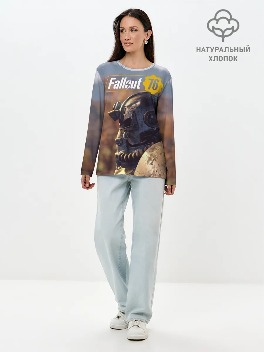 Лонгслив женский. Хлопок / Fallout 76