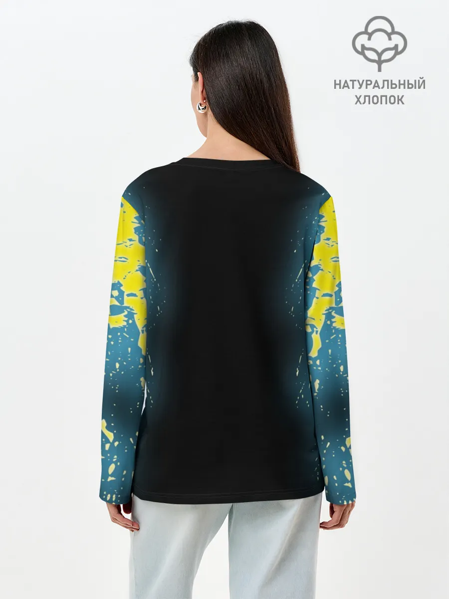 Лонгслив женский. Хлопок / CYBERPUNK 2077 | КИБЕРПАНК 2077