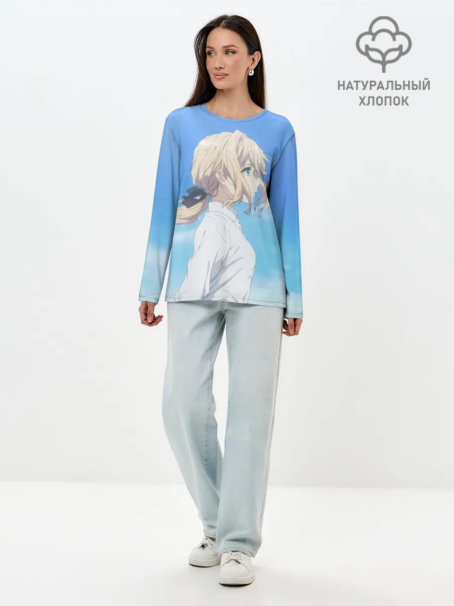 Лонгслив женский. Хлопок / Violet Evergarden