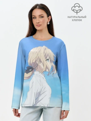 Лонгслив женский. Хлопок / Violet Evergarden