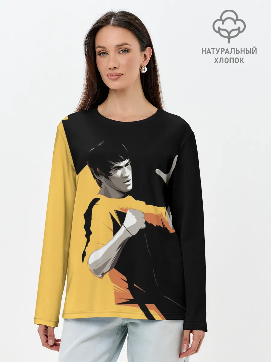 Лонгслив женский. Хлопок / Bruce Lee
