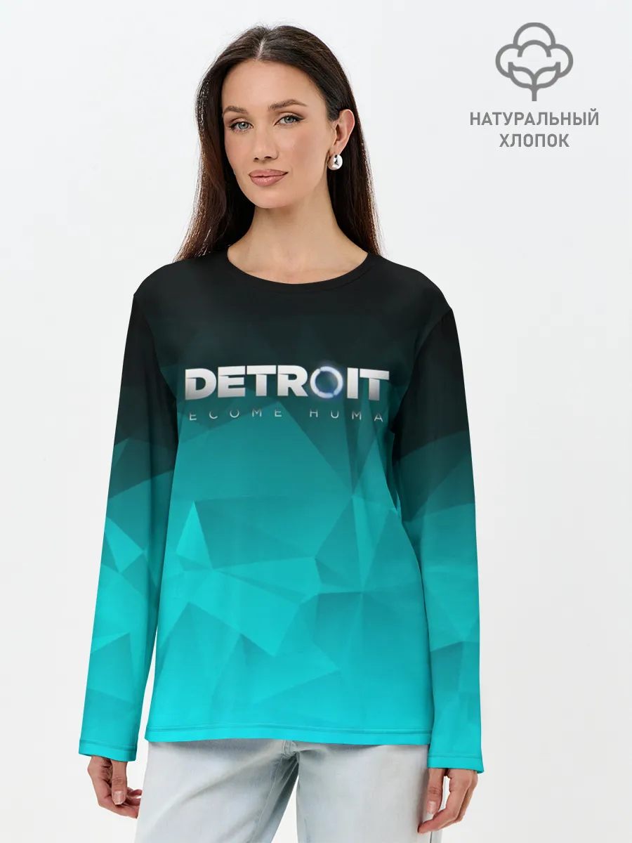 Лонгслив женский. Хлопок / DETROIT BECOME HUMAN