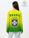 Лонгслив женский. Хлопок / Сборная Бразилии
