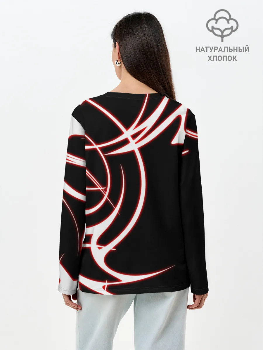 Лонгслив женский. Хлопок / Cyberpunk 2077