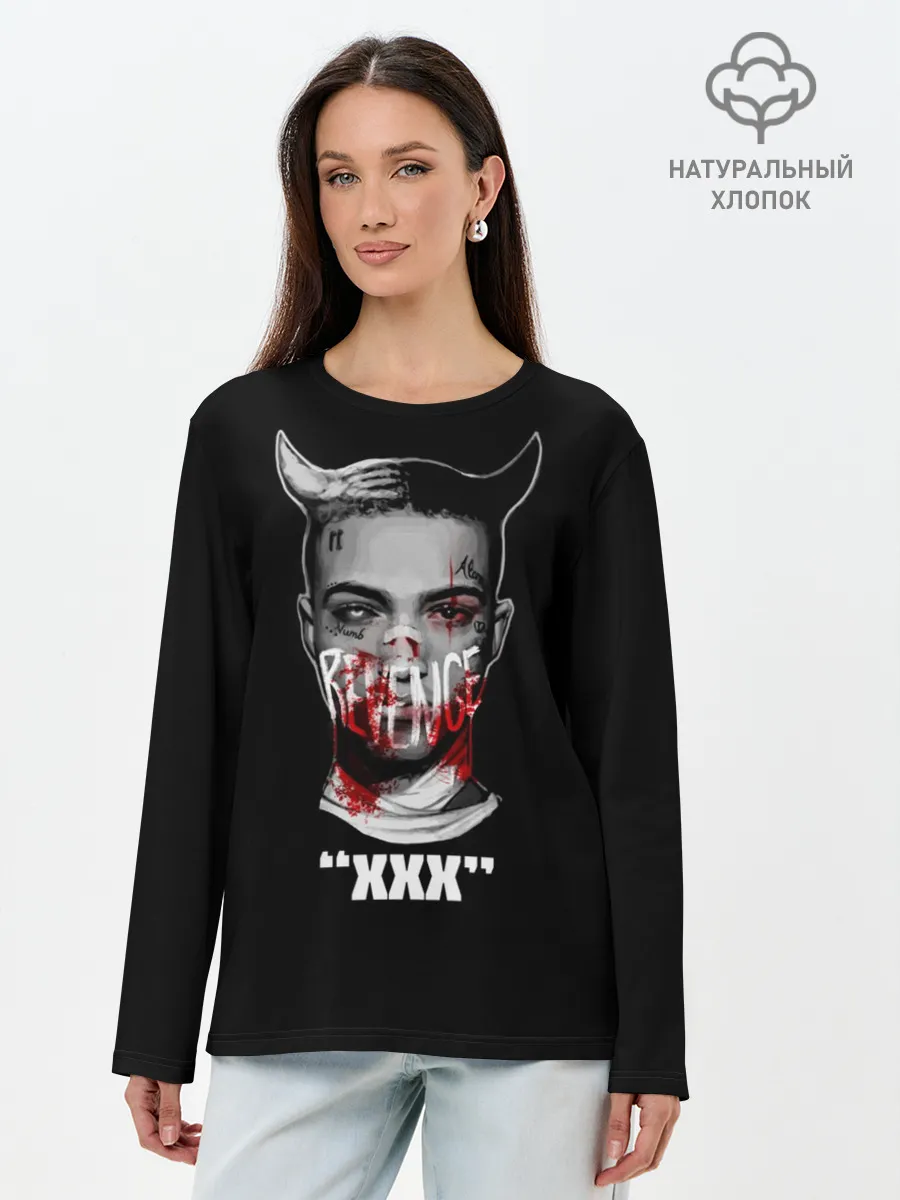 Лонгслив женский. Хлопок / XXX REVENGE