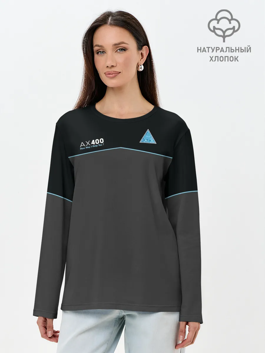 Лонгслив женский. Хлопок / Detroit – AX400