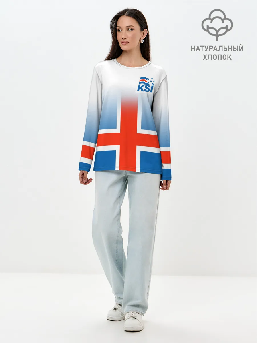 Лонгслив женский. Хлопок / KSI ICELAND SPORT