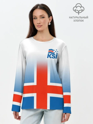 Лонгслив женский. Хлопок / KSI ICELAND SPORT