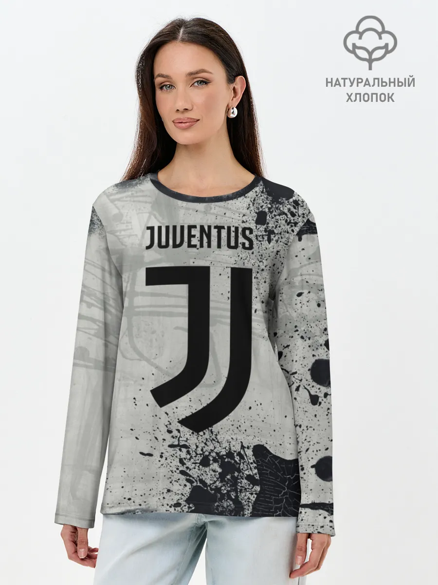 Лонгслив женский. Хлопок / JUVENTUS.