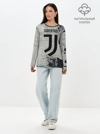 Лонгслив женский. Хлопок / JUVENTUS.