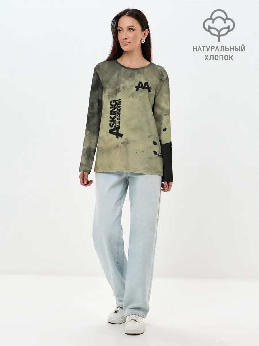 Лонгслив женский. Хлопок / Asking Alexandria
