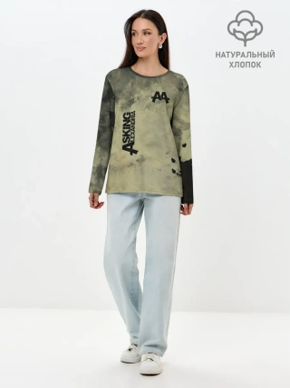 Лонгслив женский. Хлопок / Asking Alexandria