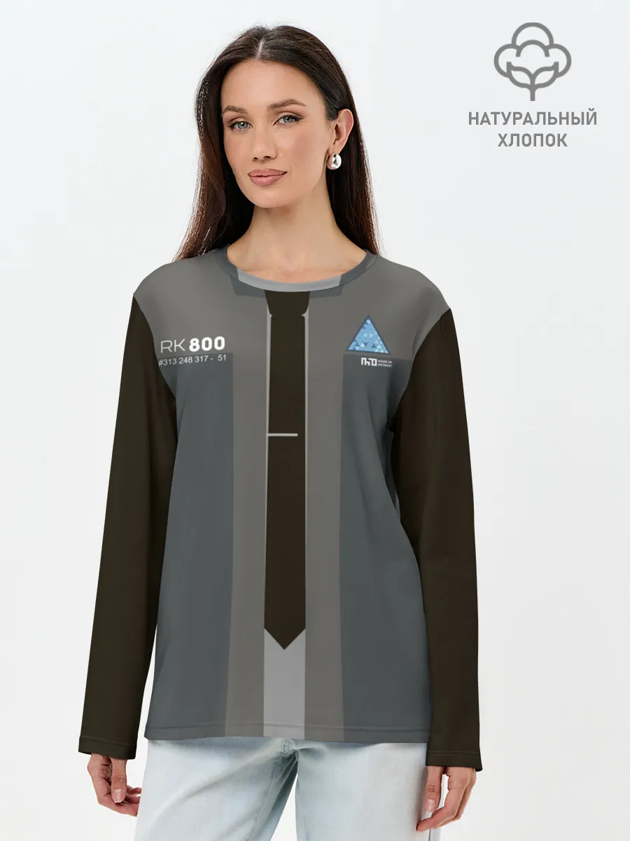 Лонгслив женский. Хлопок / Detroit RK 800