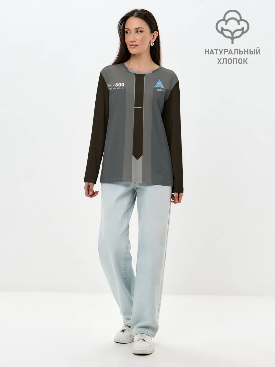 Лонгслив женский. Хлопок / Detroit RK 800