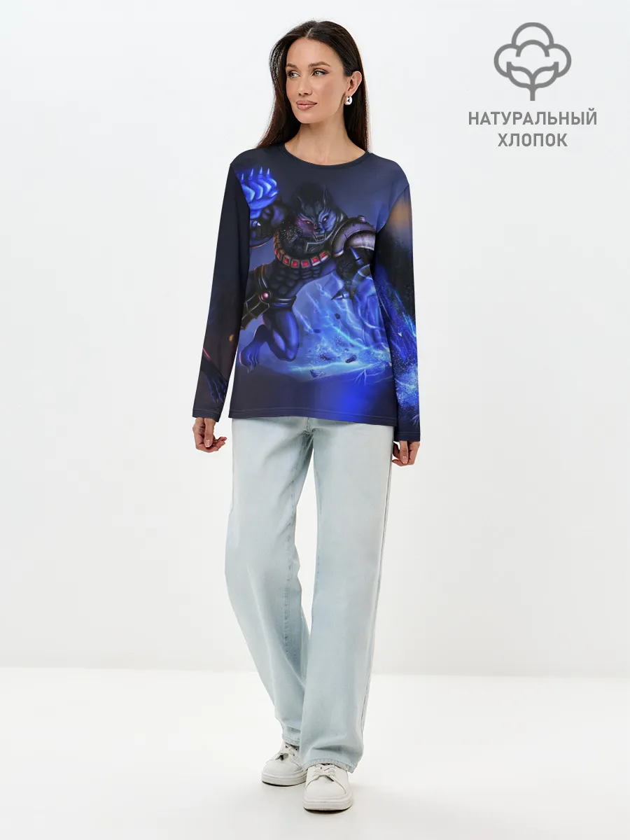 Лонгслив женский. Хлопок / Варвик