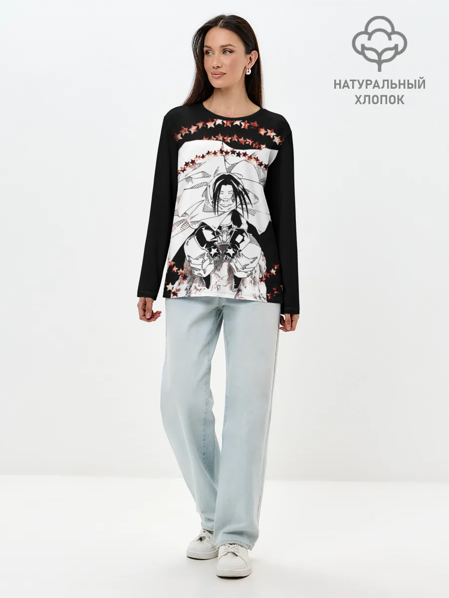 Лонгслив женский. Хлопок / Хао Асакура