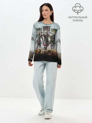 Лонгслив женский. Хлопок / For Honor