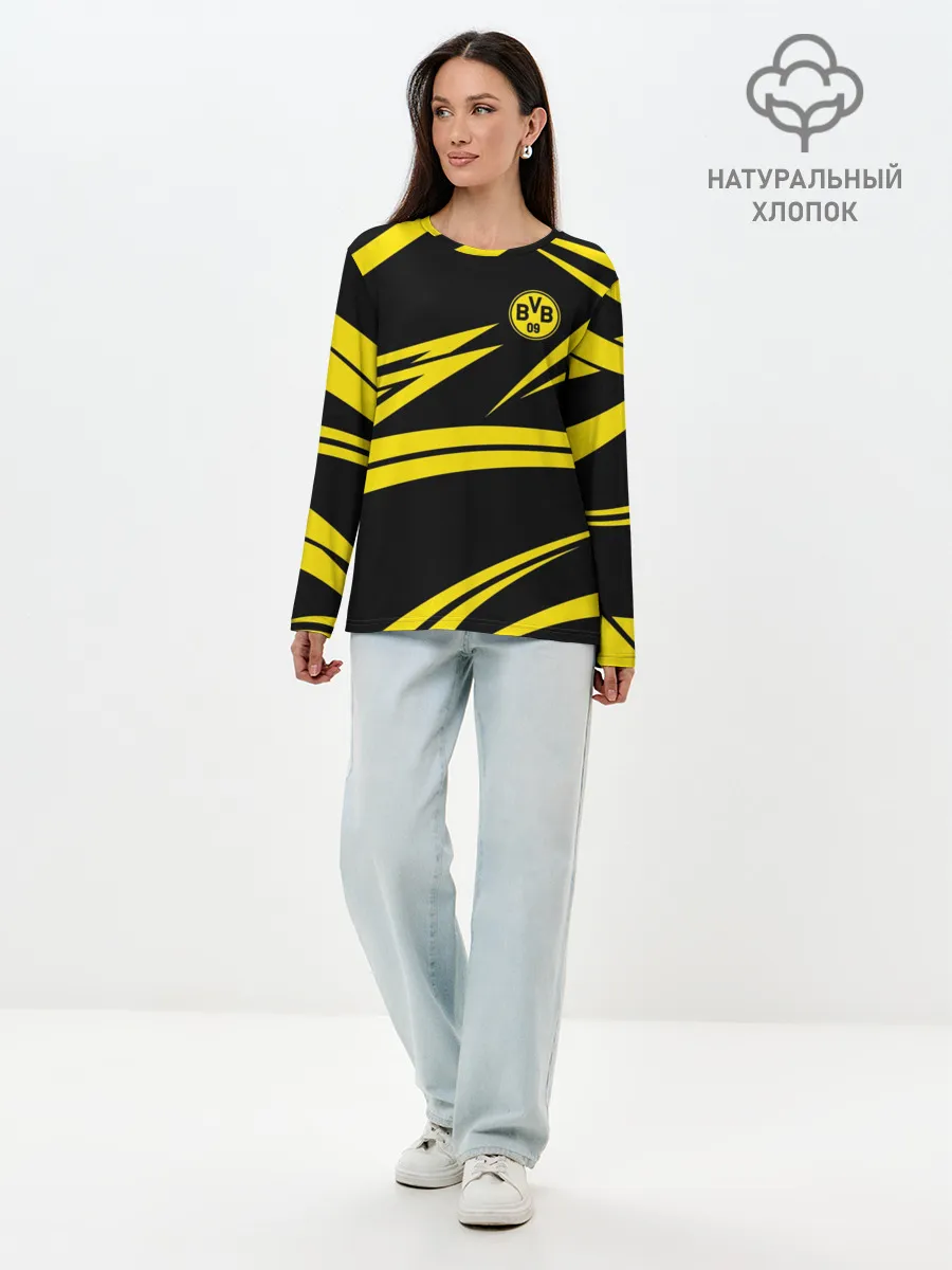 Лонгслив женский. Хлопок / BORUSSIA.