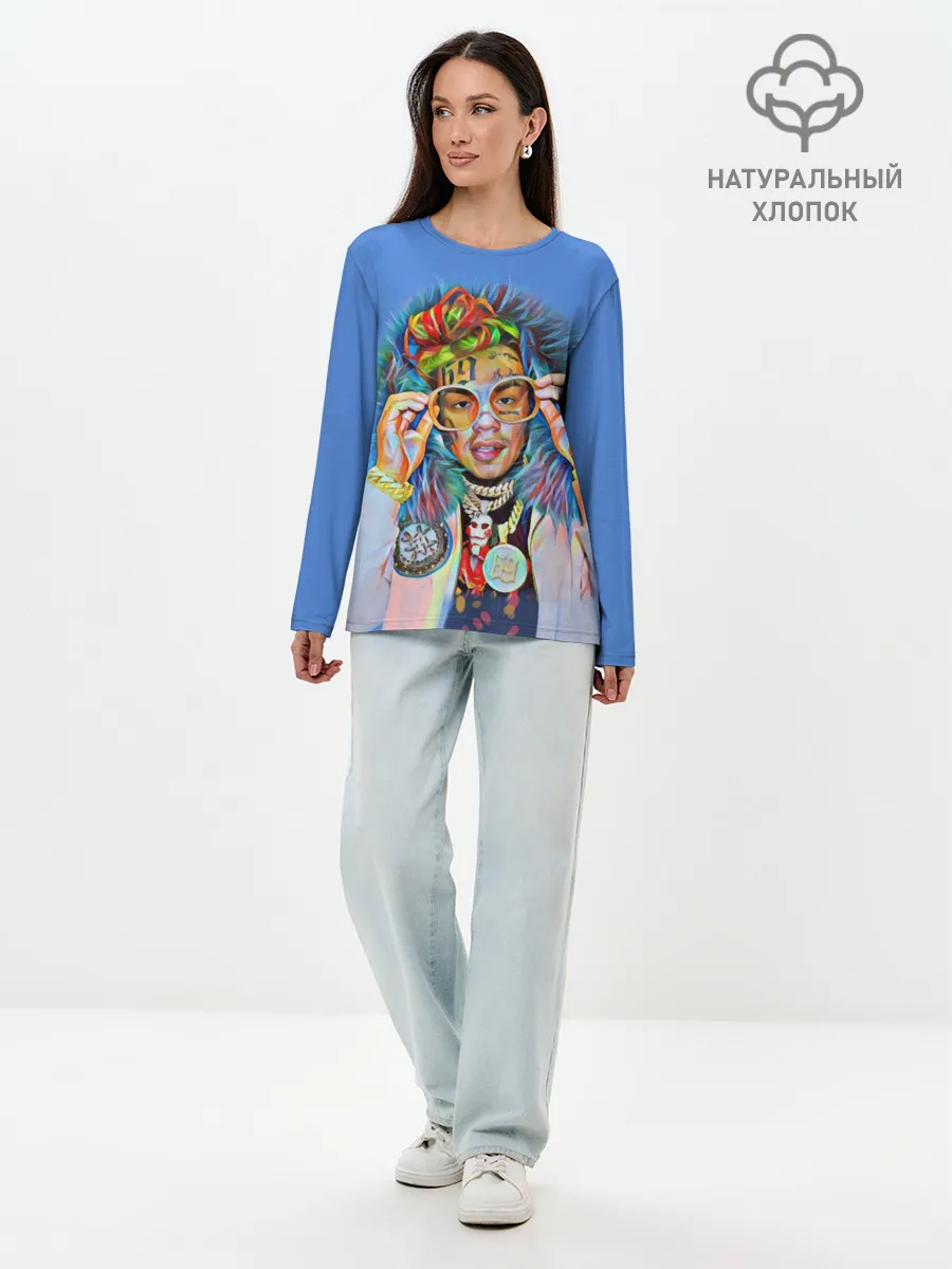 Лонгслив женский. Хлопок / 6IX9INE SWAG