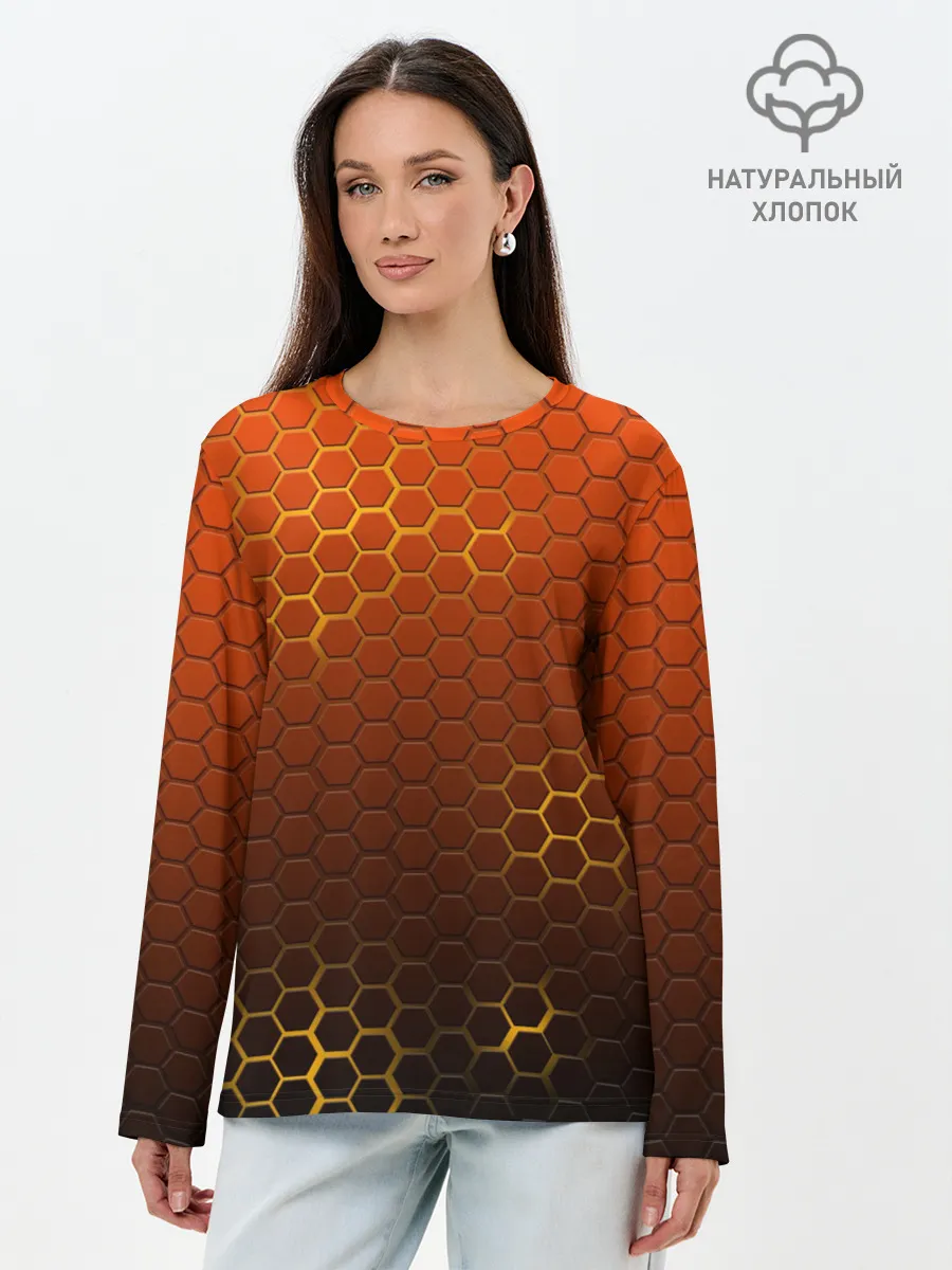 Лонгслив женский. Хлопок / СТАЛЬНАЯ БРОНЯ