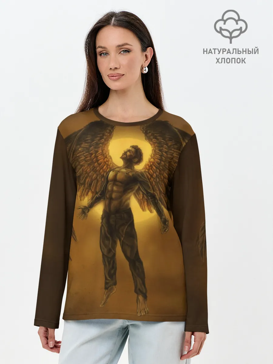 Лонгслив женский. Хлопок / Deus Ex: Human Revolution