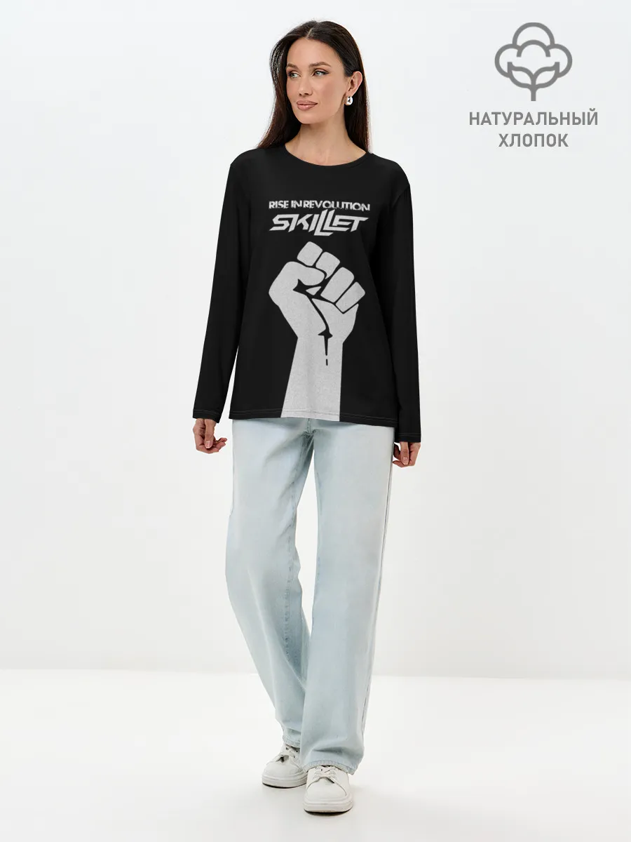 Лонгслив женский. Хлопок / Rise in revolution - Skillet
