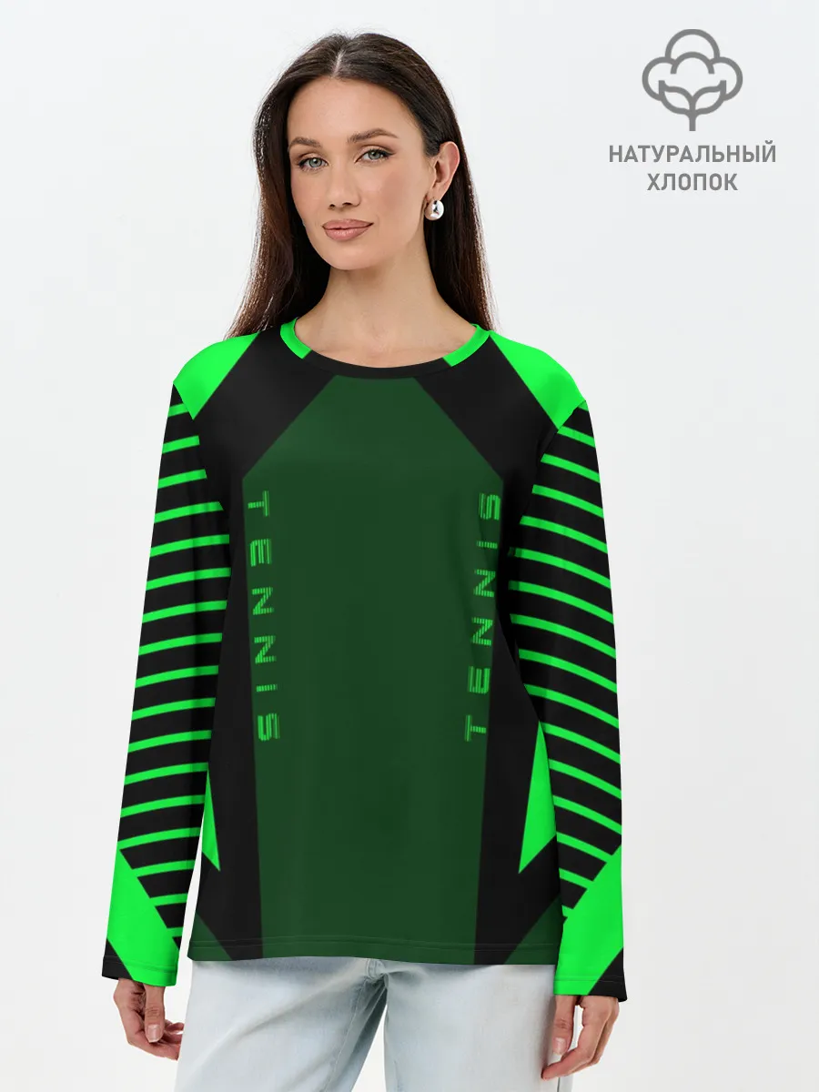 Лонгслив женский. Хлопок / Tennis