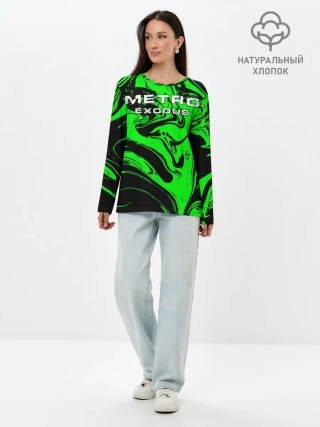 Лонгслив женский. Хлопок / Метро: Исход