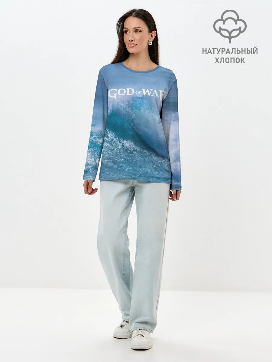 Лонгслив женский. Хлопок / God of WAR