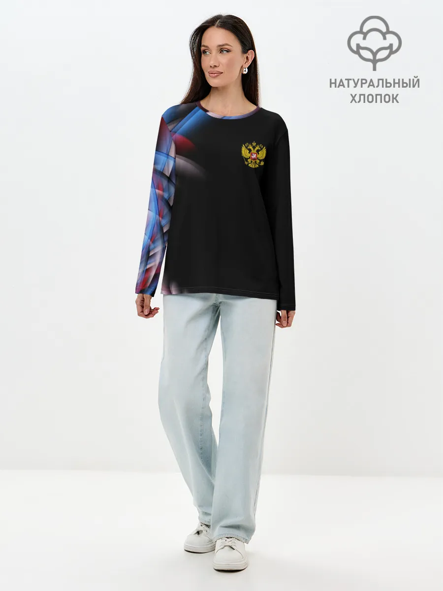 Лонгслив женский. Хлопок / Россия