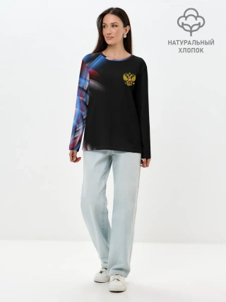 Лонгслив женский. Хлопок / Россия