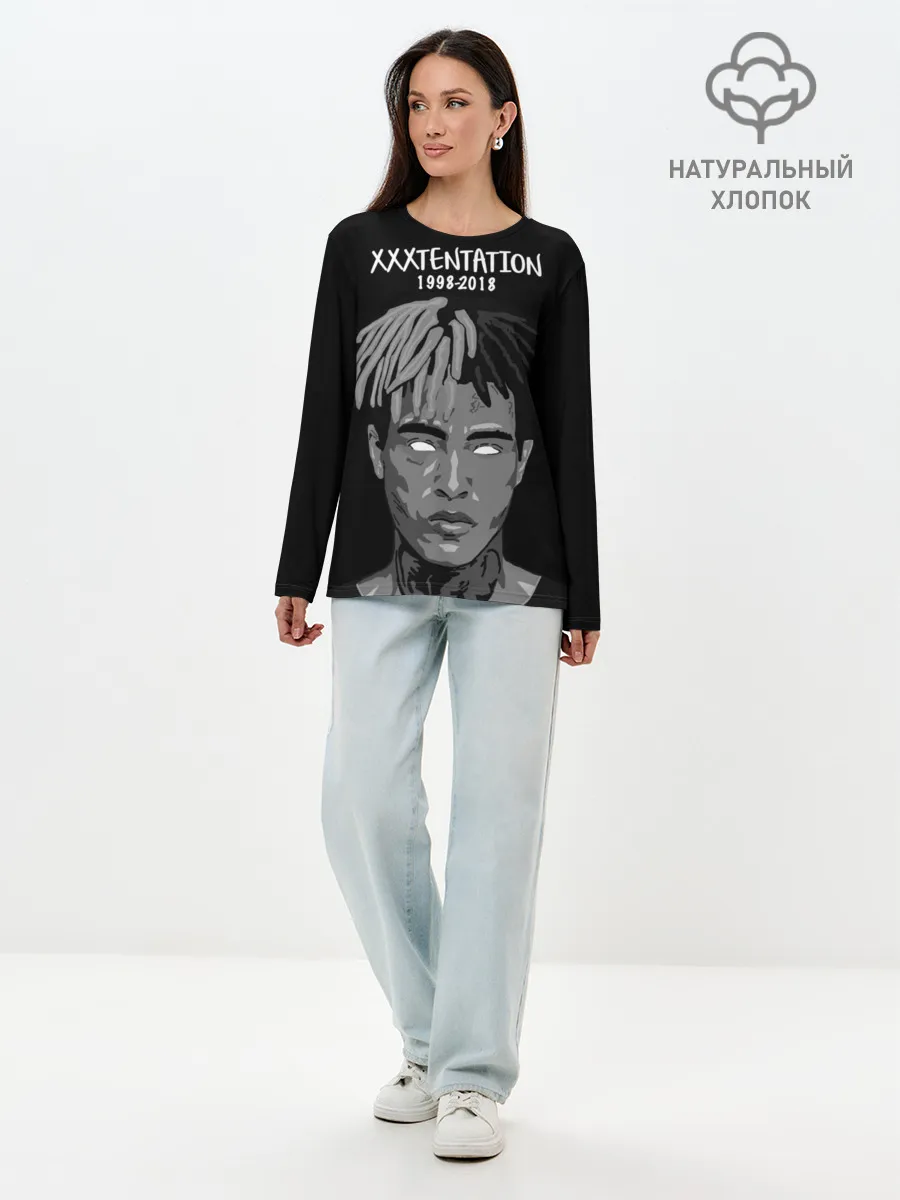 Лонгслив женский. Хлопок / Xxxtentation RIP