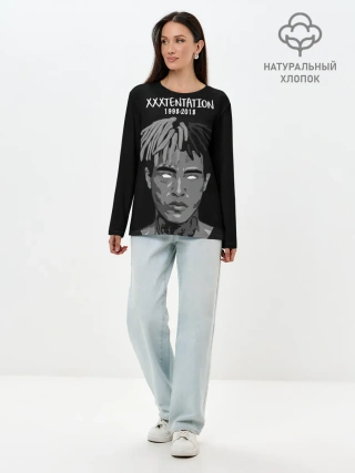 Лонгслив женский. Хлопок / Xxxtentation RIP